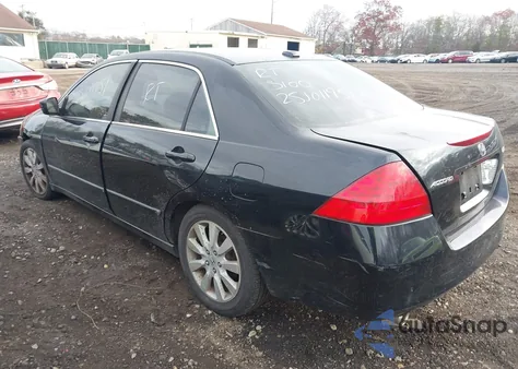 2007 Honda Accord 3.0 Ex из США, поврежденный, VIN 1HGCM66897A054307